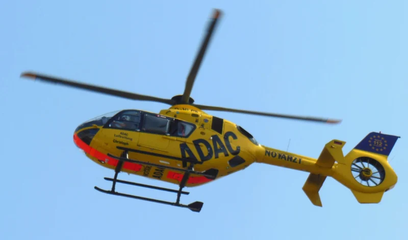 Notarzt Helikopter des ADAC